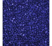 (Blue, 7mm) Aqua One Coloured Gravel Aquarium Fish Tank River Stones Natural 2kg Bags