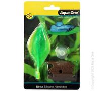 Aqua One Silicone Betta Leaf Hammock with Bark
