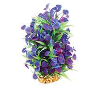 Aqua One Vibrance Centauria with Gravel Base Aquarium Plant, Large, Blue