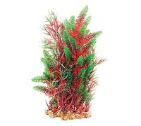 Aqua One Vibrance Pontederia/Typha with Gravel Base Aquarium Plant, X-Large, Red