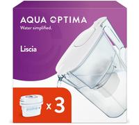 AQUA OPTIMA Aurora Liscia Water Filter Jug and Evolve Filter Bundle, Clear