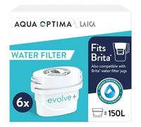 Aqua Optima by LAICA Evolve+ 6 Water Filters, Reduces Limescale, Fits Brita