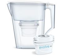 Aqua Optima by LAICA Liscia Water Filter Jug 2.5L with Evolve+ Filter | Fresh filtered water, Evolve+ cartridge, reduces limescale, chlorine & heavy metals, protects appliances, easy refill