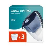 Aqua Optima Oria Water Filter Jug & 3 Evolve+ Filter Cartridge 2.8L Blue -