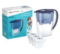 Aqua Optima Water Filter Jug Oria 2.8L & 3 Evolve+ Filters (3 Month Pack) Blue