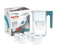 Perfect Pour 2.4L Water Filter Jug & 6 Evolve+ Filters (6 Month Pack) Aqua Optima Blue One Size