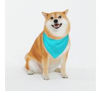 Aqua Pattern Dog Bandanas, Comfortable Cotton Triangle Bibs Scarfs for Dogs Or Cats,Cute Pet Kerchief for Medium Large Dogs-Large