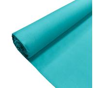 Aqua Plain Polycotton Fabric Dress Craft Poly Cotton Material | 10 Metre (1000cm x 112cm) | Soft Poly Cotton for Sewing, Dressmaking, Crafts, Bunting & Lining