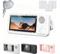 Aqua Play Phone Holder, AquaPlay Phone Holder - 360° All-Inclusive Design, Ipx4 Waterproof, 60° Fixed Opening Angle for Pick-Up and Placement, Bluetooth Speakers, be Installed on Any Surface (A)