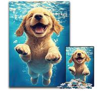 Aqua Puppy Bliss Poster 1000 Pieces Puzzles for Adults Jigsaw Puzzles for Adults Perfect for Teenagers Family Bonding Brain Teaser & DIY Home Decor Gift 1000 PCS(38x26cm)