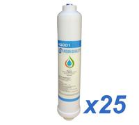 Aqua Quality Aq001 Inline Fridge Water Filters Compatible With Samsung, Ge, Daewoo, Lg, Beko & More (25 Pack)