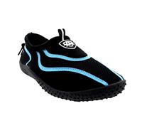 Aqua Shield Mens Toggle Surf Aqua Beach Water Socks Sport Yoga Swim Pool Water Shoes, 10 UK, Black Blue