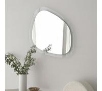 aqua soho asymmetric wall mirror with transparent tempered glass