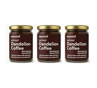 Aqua Sol Dandelion Coffee | 100 g | Roasted Dandelion Root Coffee-Alternative | Caffeine-Free, Vegan & Plant-Based x 3 Pack