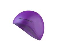 Aqua Speed Adult Full Ear Coverage Swimming Cap | Soft Silicone Cap for Pool Use in Purple Aqua Speed Purple One Size