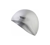 Aqua Speed Adult Full Ear Coverage Swimming Cap | Soft Silicone Cap for Pool Use in Silver Aqua Speed Silver One Size