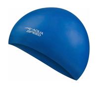Aqua Speed Adult Soft Latex Swimming Cap | Comfortable Elastic Flexible Cap in Blue Aqua Speed Blue One Size