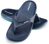 Aqua Speed ALCANO bathing sandals for men women | toe separators non-slip | shower sandals | bath slippers | unisex | ALCANO - Blue | Size:42