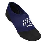 Aqua Speed - Anti Slip Pool Socks for Kids - Non Slip Swimming Elastic Socks Lightweight Pool Beach Socks (UK, Age, 6 Years, 7 Years, Regular, Navy)