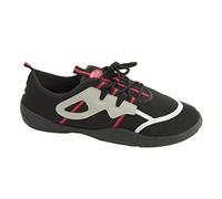 Aqua Speed® Aqua Shoes 19 A/B (40-45 Men Tractioned Surfing Diving Swimming Pool Bath Kayaking), Colour:Black/Red;Size:43