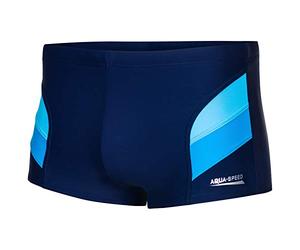 Aqua-Speed ARON Men's Swimming Trunks | Swimming Shorts | MALAGA Fabric | UV Protection | 03. Blue/Lightblue/Blue | Size:5XL