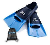 Aqua Speed FUSION Long swim fins for adults and children + ULTRAPOWER #SWIM | training fins | swim | diving | blue/light blue/02 | Size:43/44