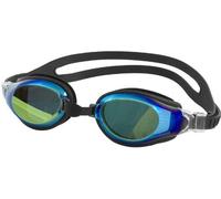 Aqua Speed Men Champion New Adjustable Swim Goggles - Black/Mirror Lens, One size