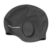 Aqua Speed Men Ear Cap Silicone s Swim Cap - Black, One size