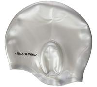 Aqua Speed Men Ear Cap Silicone s Swim Cap - Silver, One size