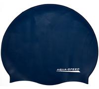 Aqua-Speed Men Mono Silicone s Swim Cap - Navy Blue, One size