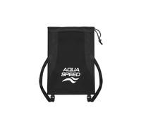 Aqua Speed Men's Large Mesh Pool Backpack | Ventilated Bag for Wet Gear Storage in Black Aqua Speed Black