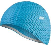 Aqua Speed swim cap | bathing cap | sports | training | swimming | long hair | latex | Bombastic Tic-Tac | Blue