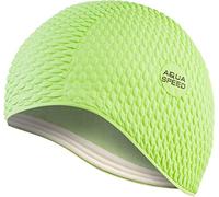 Aqua Speed swim cap | bathing cap | sports | training | swimming | long hair | latex | Bombastic Tic-Tac | Bombastic/lime green /11