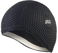 Aqua Speed swim cap | bathing cap | sports | training | swimming | long hair | latex | Bombastic Tic-Tac | Bombastic/black/07