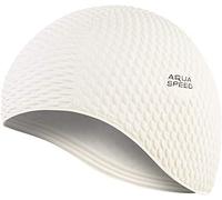 Aqua Speed swim cap | bathing cap | sports | training | swimming | long hair | latex | Bombastic Tic-Tac | Bombastic/white /05