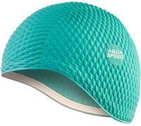 Aqua Speed swim cap | bathing cap | sports | training | swimming | long hair | latex | Bombastic Tic-Tac | Bombastic/green /04
