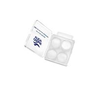 Aqua Speed Unisex Silicone Swimming Earplugs with Case in White Aqua Speed White