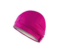 Aqua Speed Women's Comfortable Fabric Swimming Cap | Turban Style Lightweight Swim Cap in Pink Aqua Speed Pink One Size
