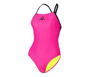 Aqua Sphere Essential Flyback Swimsuit - Bright Pink/Black - Size 28
