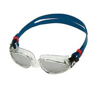 Aqua Sphere Kaiman Adult Swimming Goggles - Transparent/Blue - Silver Mirrored