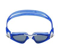 Aqua Sphere Kayenne Jr Kids Swim Goggles - Junior Oversized Anti-Scratch Lens Design, Comfortable Allergenic Leak Free Fit | Unisex Children, Smoke Lens, Blue/White Frame (EP3014009LD)