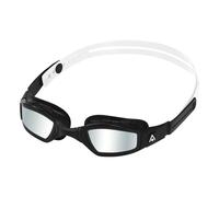 Aqua Sphere Ninja Silver Titanium Mirrored Goggles - Black/ White