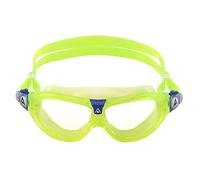 Aqua Sphere Seal Kid 2 Kids Swim Goggles-Ultimate Underwater Vision with Comfort, Anti Scratch Lens & Hypoallergenic Unisex Children,Clear Lens,Bright Green Frame,One Size,MS5063131LC