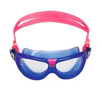 Aqua Sphere Seal Kid 2 Swim Goggles - Ultimate Underwater Vision, Comfortable, Anti Scratch Lens, Hypoallergenic - Unisex Children, Clear Lens, Blue/Pink Frame