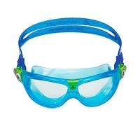 Aqua Sphere Seal Kid 2 Swim Goggles - Ultimate Underwater Vision, Comfortable, Anti Scratch Lens, Hypoallergenic - Unisex Children, Clear Lens, Turquoise/Blue Frame