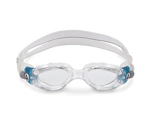 Aqua Sphere Unisex - Adult Kaiman Compact Swimming Goggles, Transparent Turquoise Lens Cle, M