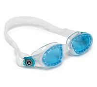 Aqua Sphere Unisex Adult Mako Swim Goggles, Transparent/Aqua, One Size
