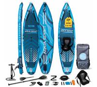 Aqua Spirit Barracuda SUP 10'6 2-in-1 Inflatable Paddle Board & Kayak Kit