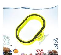 Aqua Stay Ring-Shaped Fish Tank Feeder - Floating Suction Cup Food Container, Suspended Feeding Station Function, Freshwater & Saltwater Aquarium Category, High Grade PVC