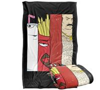 Aqua Teen Hunger Force Group Tiles Silky Touch Super Soft Throw Blanket 91 x 147 Cm